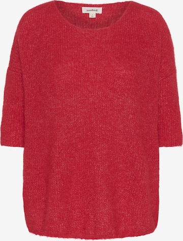 SOAKED IN LUXURY Pullover 'Tuesday' in Rot: Vorderseite