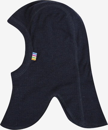JOHA Beanie 'Schalmütze Balaclava Merino-Wolle' in Blue: front