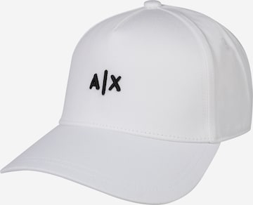 Casquette ARMANI EXCHANGE en blanc : devant