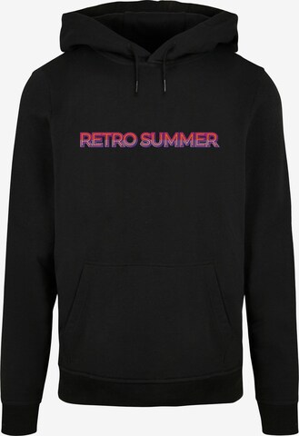 Merchcode Sweatshirt 'Summer - Retro' in Zwart: voorkant