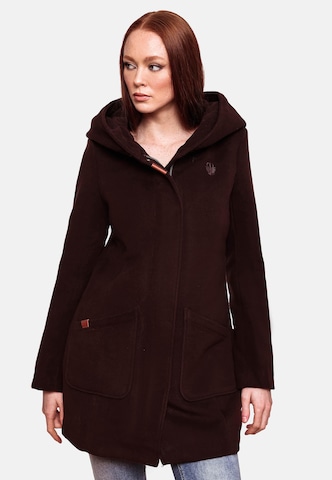MARIKOO Between-Seasons Coat 'Maikoo' in Brown: front