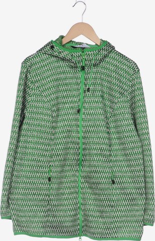Ulla Popken Sweatshirt & Zip-Up Hoodie in XXXL in Green: front