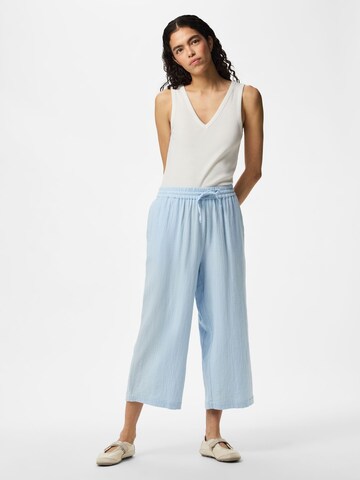 PIECES Wide leg Broek 'PCSastina' in Blauw