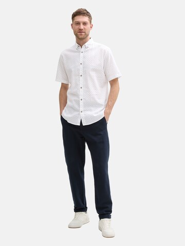 Coupe regular Chemise TOM TAILOR en blanc