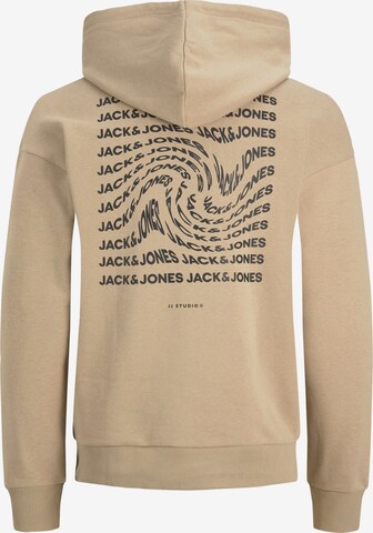 JACK & JONES Sweatshirt 'WIRL' in Beige