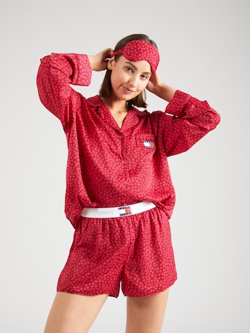 Tommy Hilfiger Underwear Short Pajama Set in Red: front