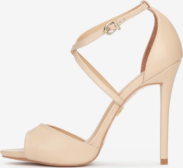 Kazar - Sandalias en beige: frente