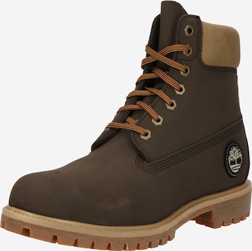 TIMBERLAND Ботинки на шнуровке в Коричневый: спереди