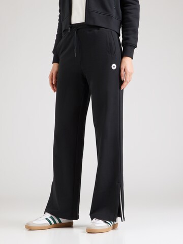 CONVERSE Wide leg Pants in Black: front