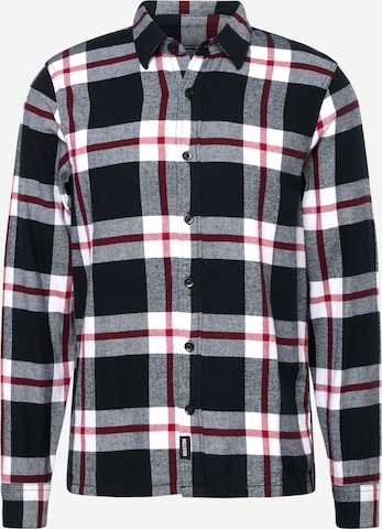 HOLLISTER Button Up Shirt in Black: front