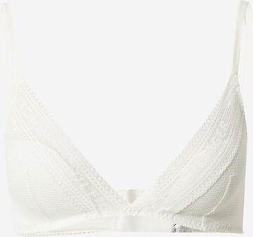 Tommy Hilfiger Underwear Triangle Bra in White: front