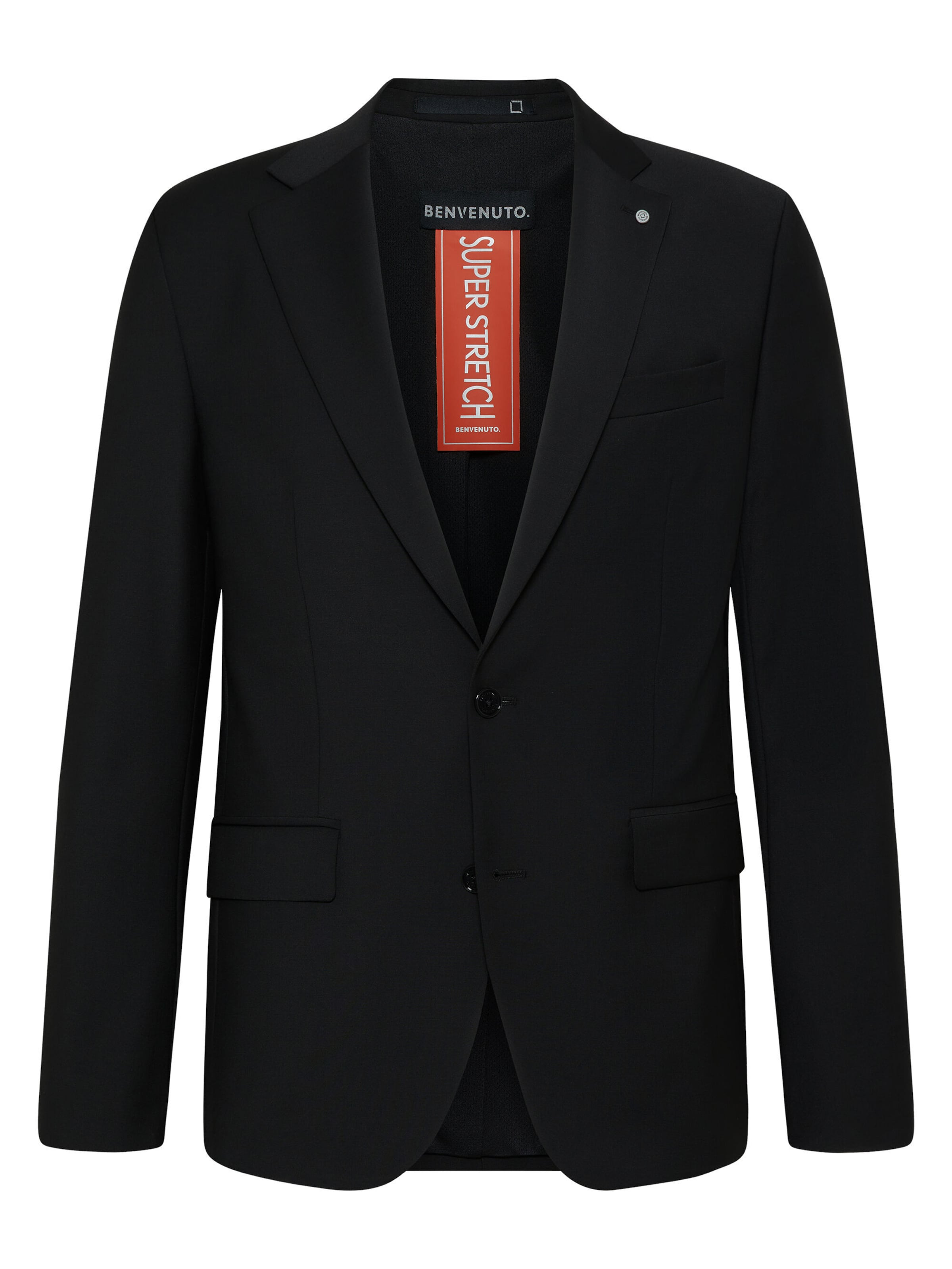 Veste de costume 'LARIO' BENVENUTO en noir : devant