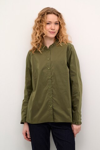 CULTURE Blouse 'Antoinett' in Green: front