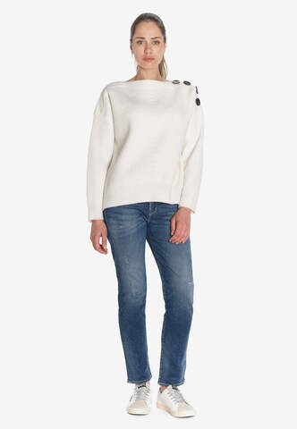 Le Temps Des Cerises Sweater in White