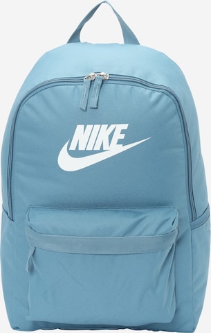 Zaino 'Heritage' di Nike Sportswear in blu: frontale