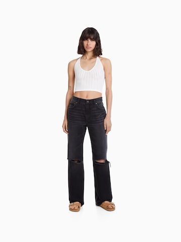 Wide leg Jeans di Bershka in nero