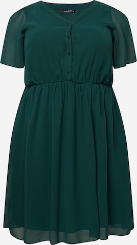 Trendyol Curve Shirt Dress in Green: front