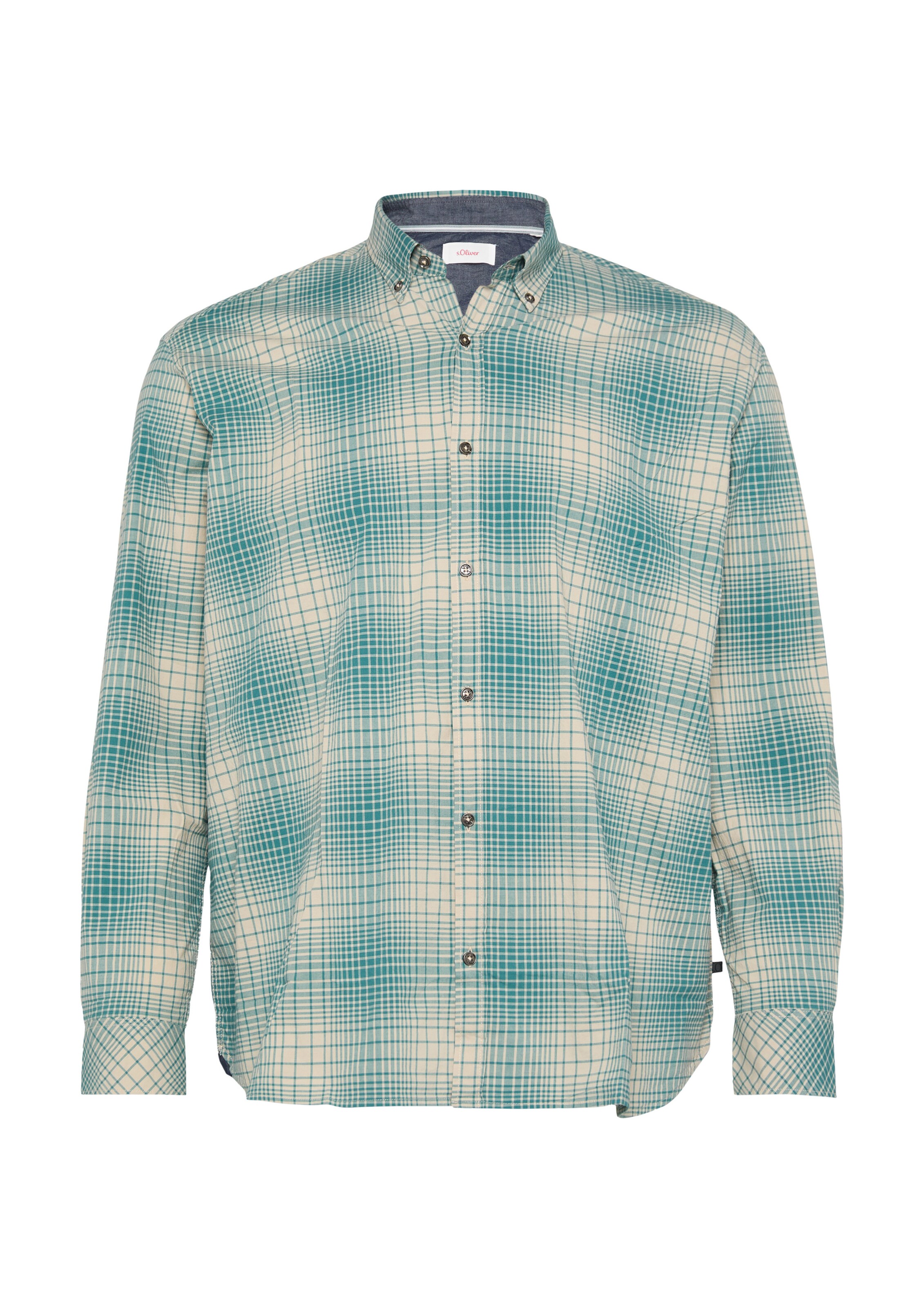 s.Oliver Men Big Sizes Hemd in Blau: Vorderseite