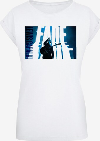 Merchcode T-Shirt 'Lewis Capaldi' in Weiß: predná strana