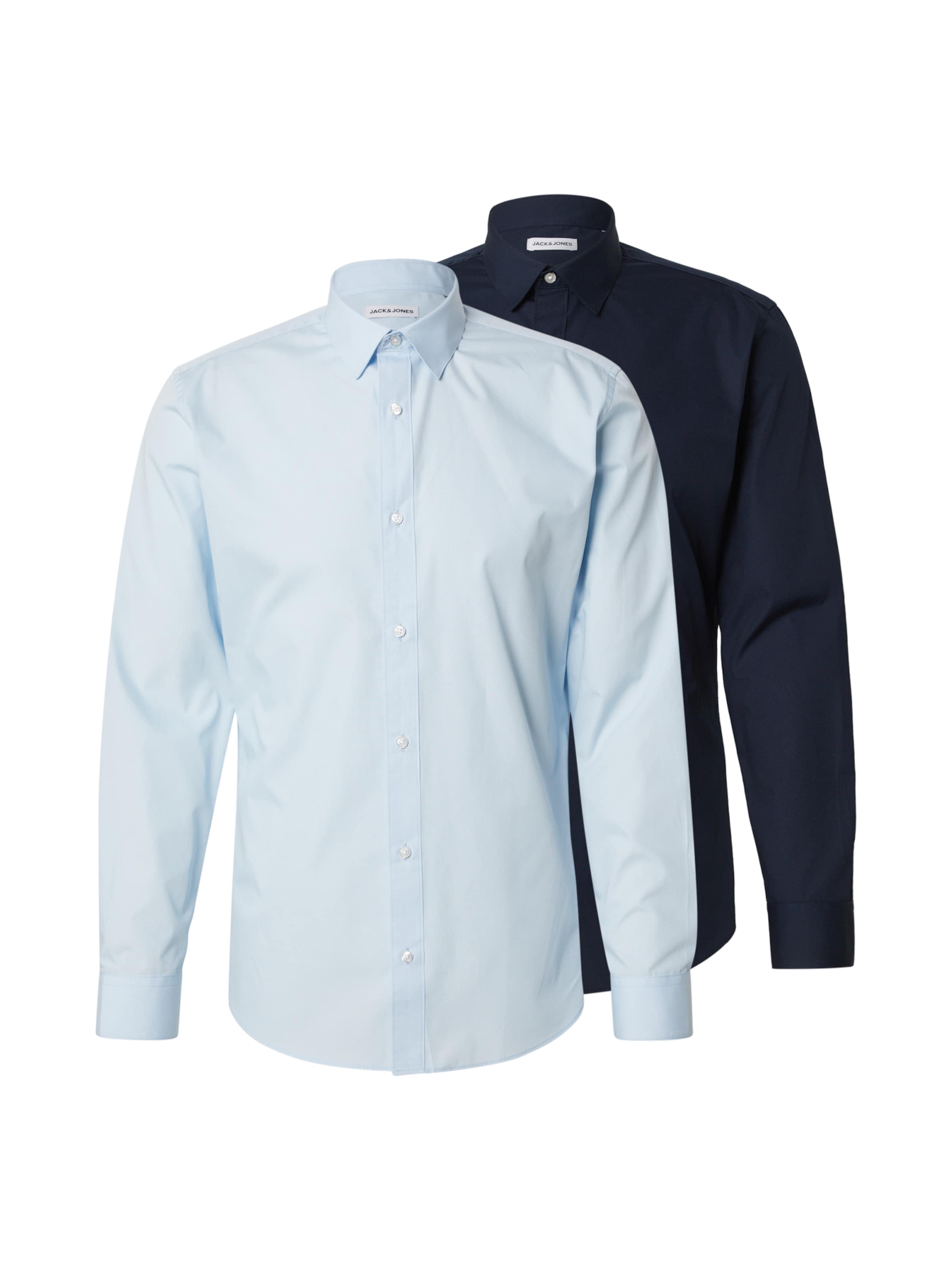 JACK & JONES Úzky strih Košeľa 'JWHJOSEPH' - Modrá: predná strana
