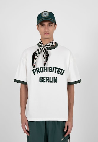 Maglietta di Prohibited in bianco: frontale