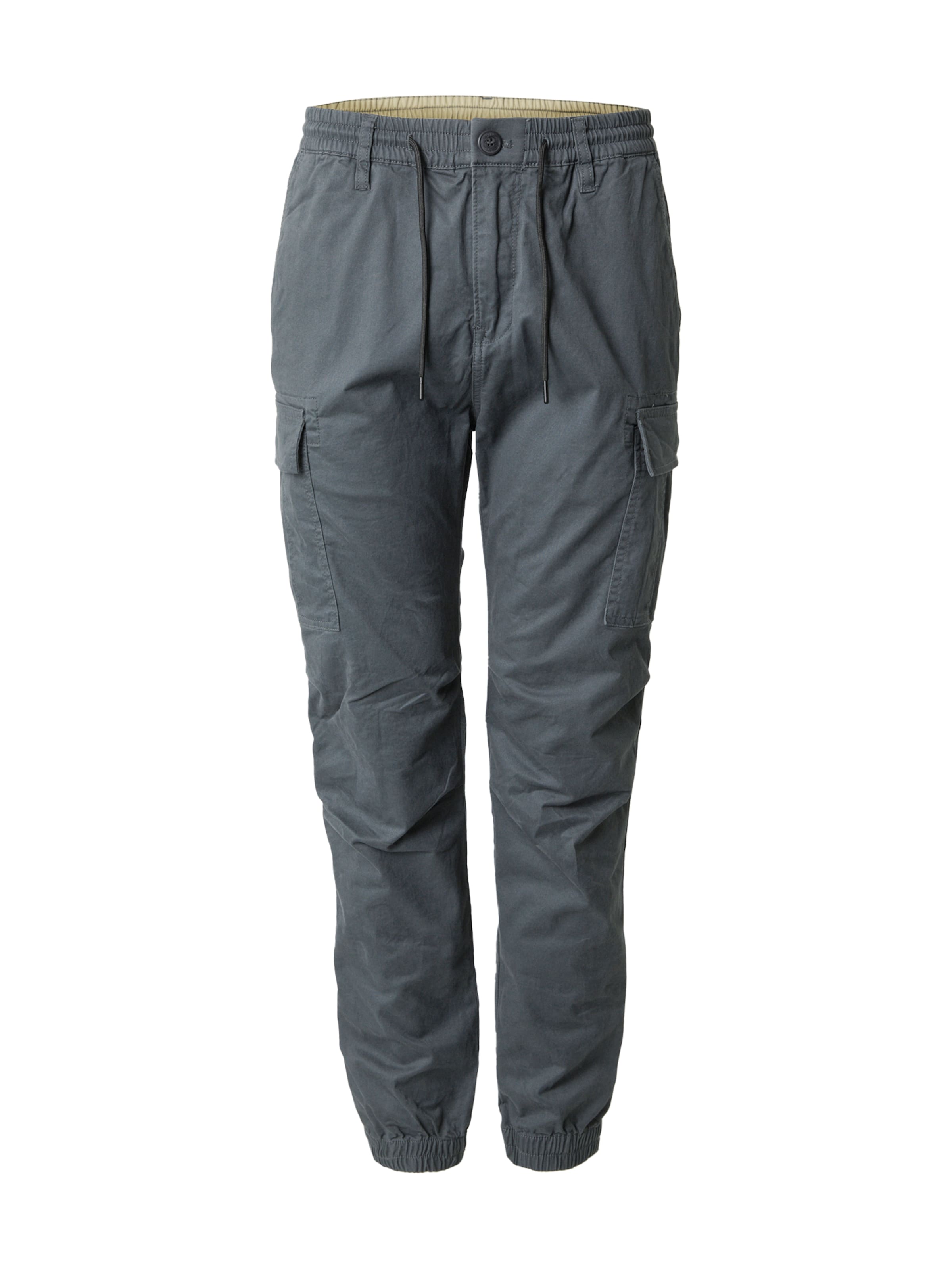 Effilé Pantalon cargo 'VINCE' Vintage Industries en gris : devant