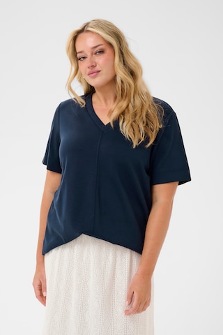 KAFFE CURVE - Camiseta 'KCAnnia' en azul: frente