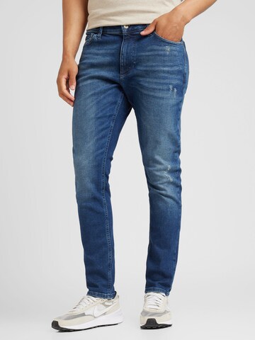 Tommy Jeans - Slimfit Vaquero 'SCANTON' en azul: frente