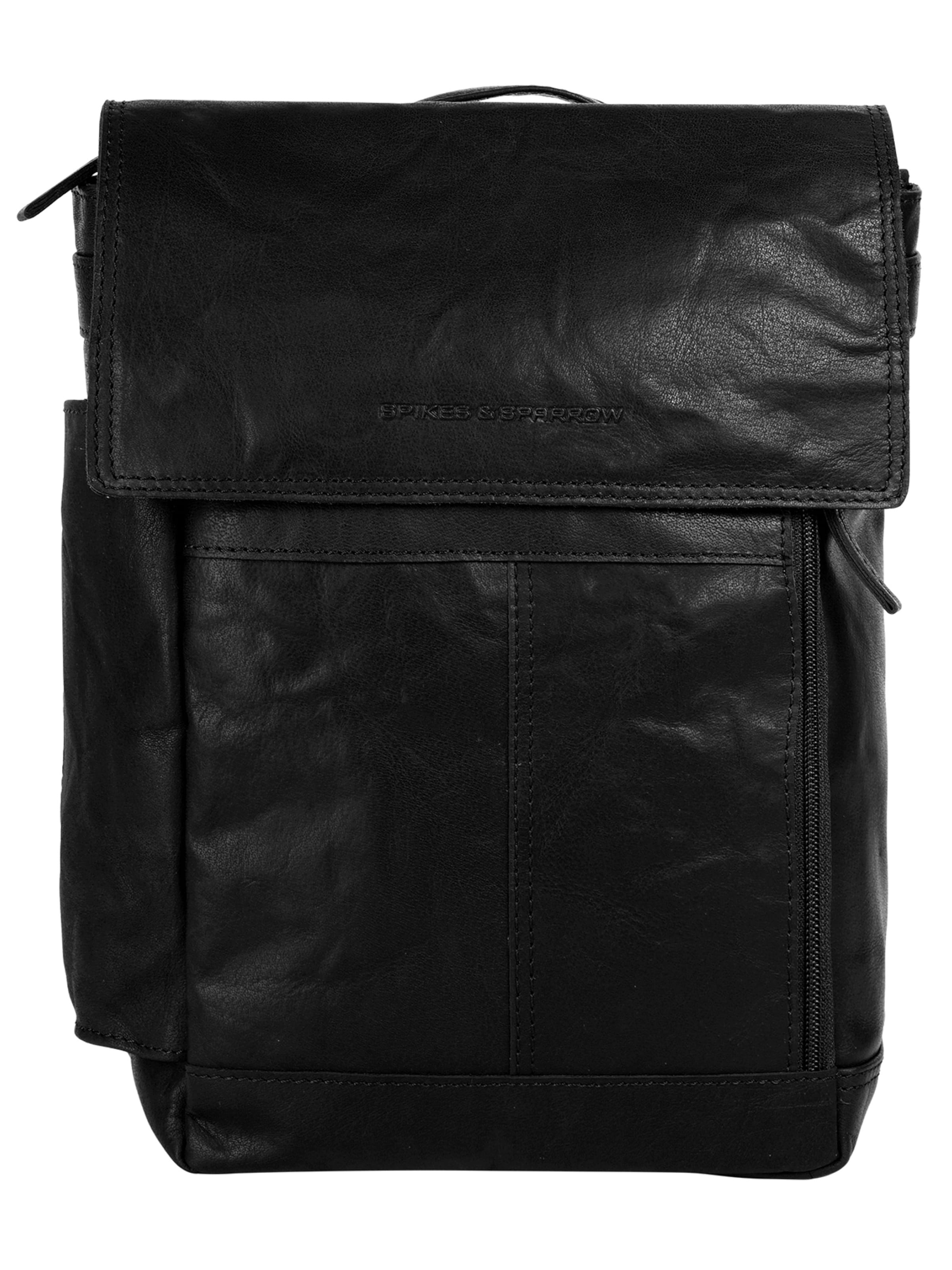 Spikes & Sparrow Rucksack‌‌ in Schwarz: Vorderseite