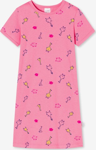 Chemise de nuit 'Girls World' SCHIESSER en rose : devant