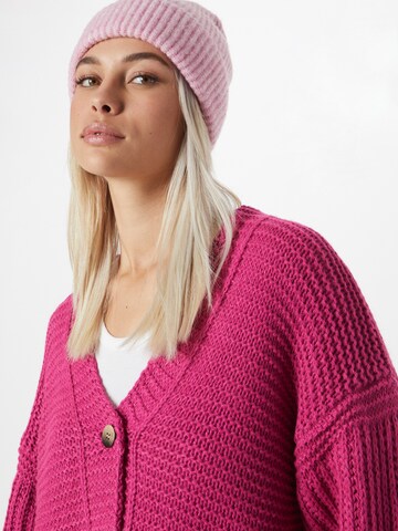 Hailys Knit Cardigan 'Eka' in Pink