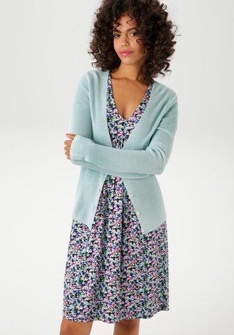 Aniston CASUAL Strickjacke in Blau