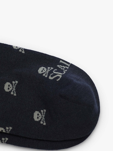 Chaussettes 'Skull' Scalpers en bleu