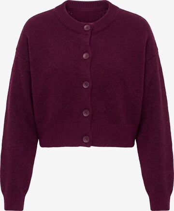 Estelou Strickjacke in Rot: Vorderseite