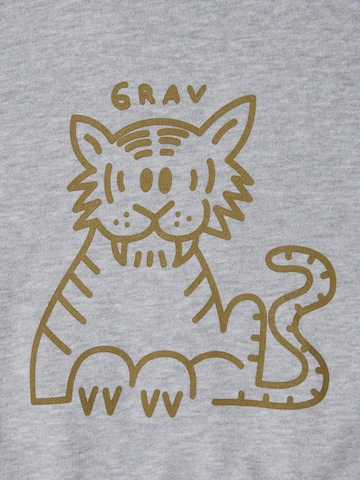 Maru + Bo Sweatshirt 'PRINTED TIGER SWEATSHIRT' i grå