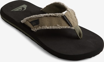 Tongs 'Monkey Abyss' QUIKSILVER en vert : devant