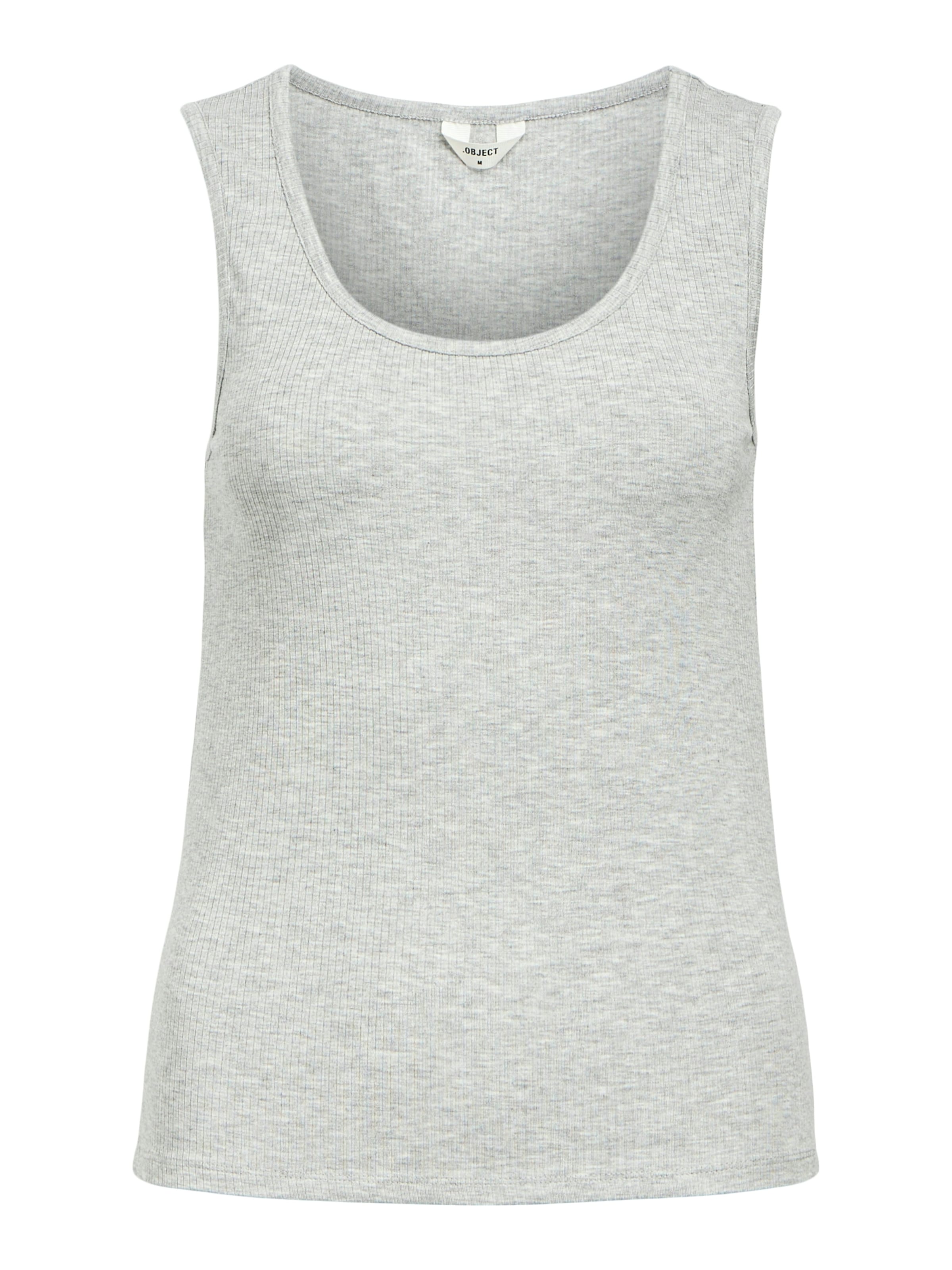 OBJECT Top 'OBJJamie' in Grau: Vorderseite