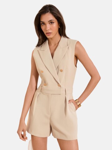 Lipsy Jumpsuit in Beige: Vorderseite