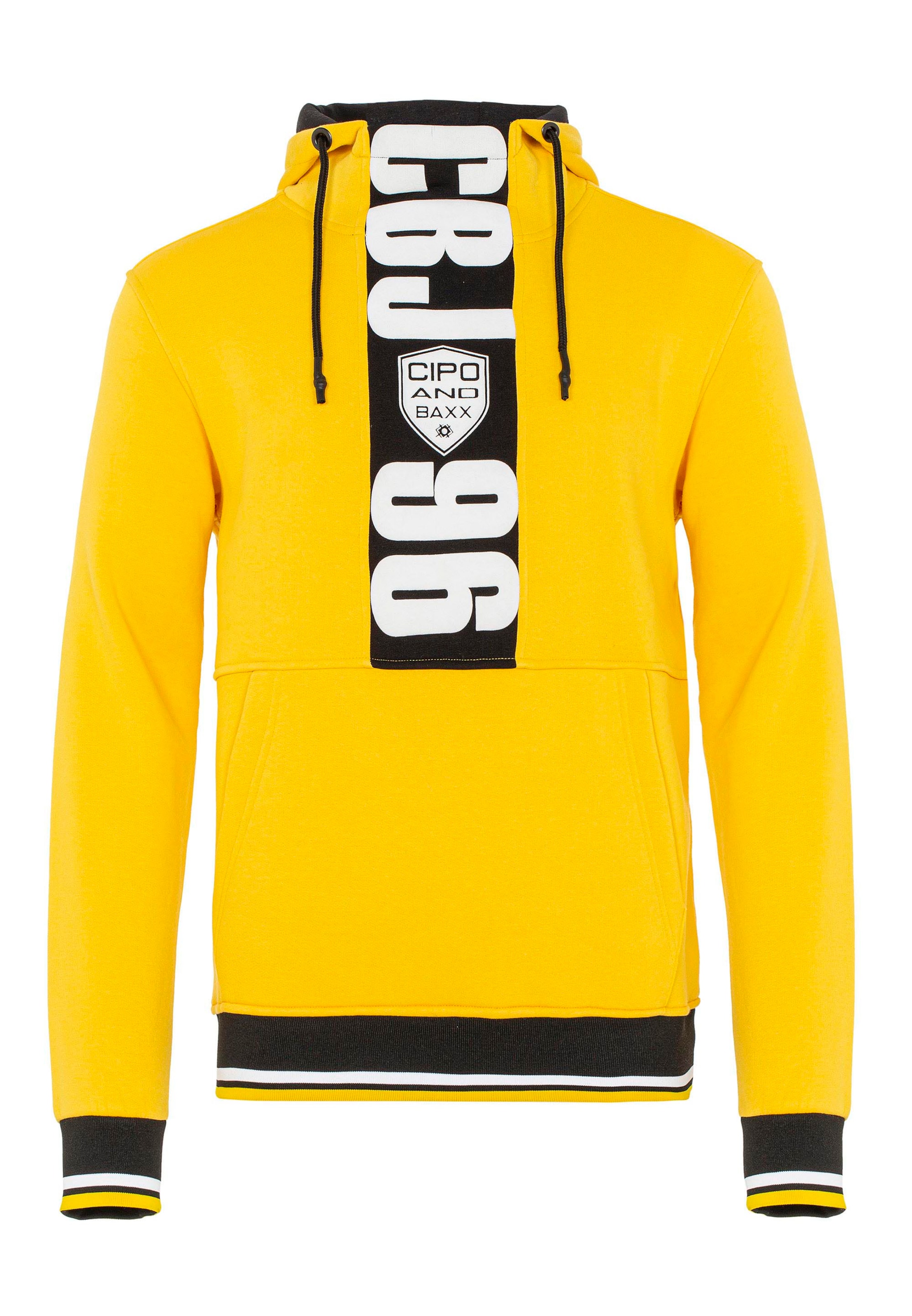 CIPO & BAXX Sweatshirt in Geel: voorkant