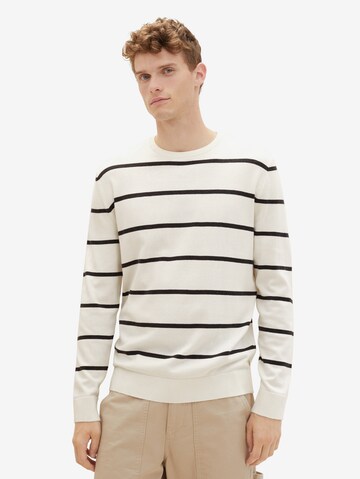 TOM TAILOR Pullover in Beige