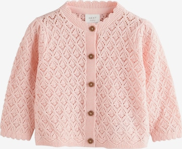 Next Neuletakki värissä vaaleanpunainen: etupuoli