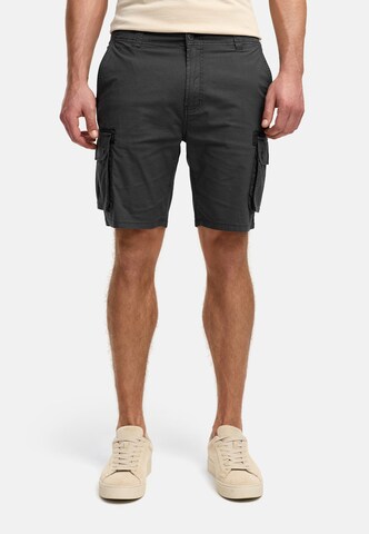 INDICODE JEANS Regular Cargobroek 'Lanny' in Grijs: voorkant