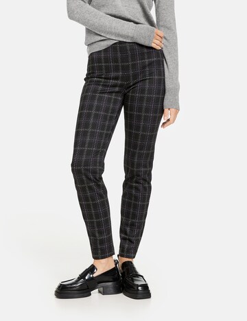 GERRY WEBER Slimfit Broek in Zwart: voorkant