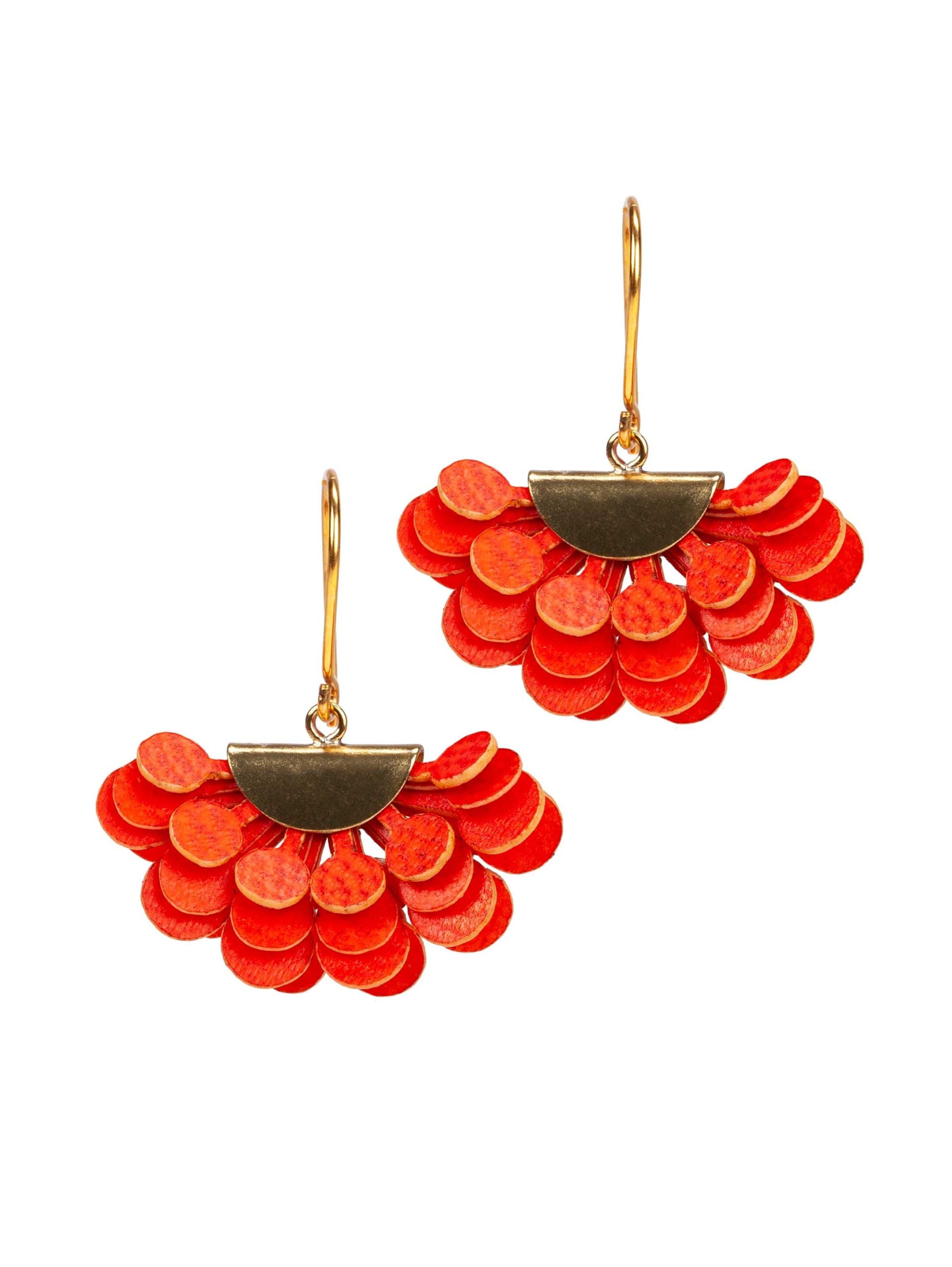 Gretchen Earrings 'Pam Pem' in Gold: front