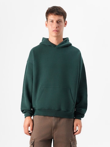 zaļš Abercrombie & Fitch Sportisks džemperis 'ESSENTIAL': no priekšpuses