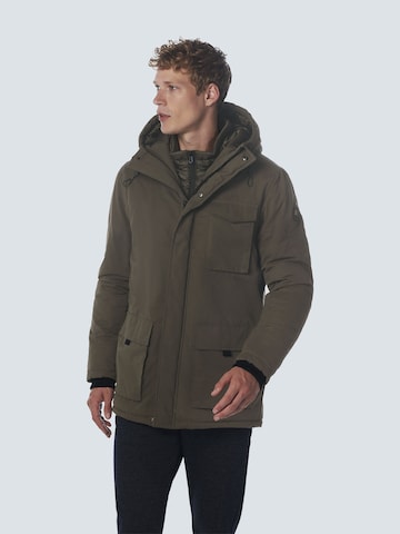 No Excess Winter Jacket in Brown: front