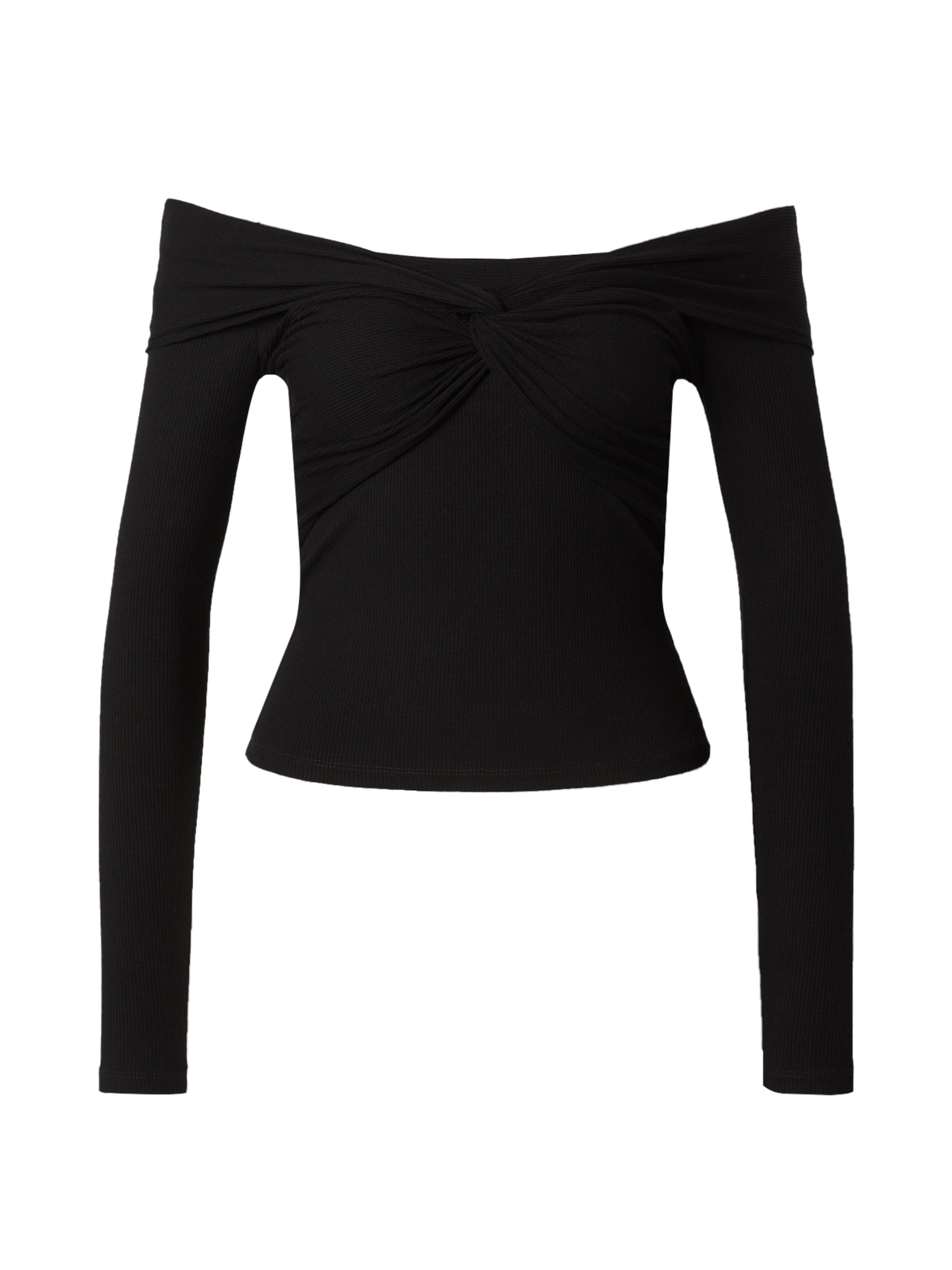 EDITED Shirt 'Waranya' in Zwart: voorkant