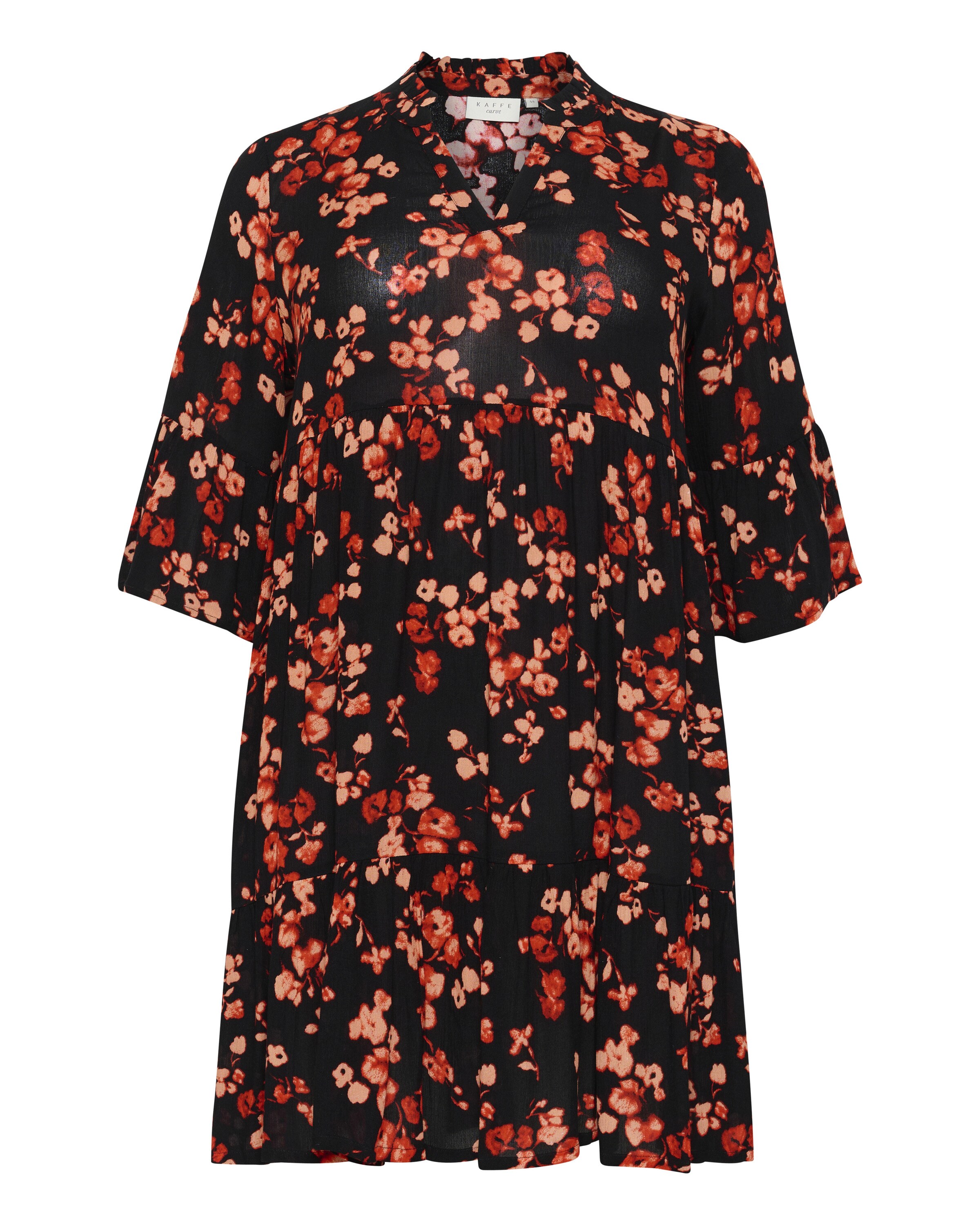 KAFFE CURVE Kleid 'Ami' in Rot: Vorderseite