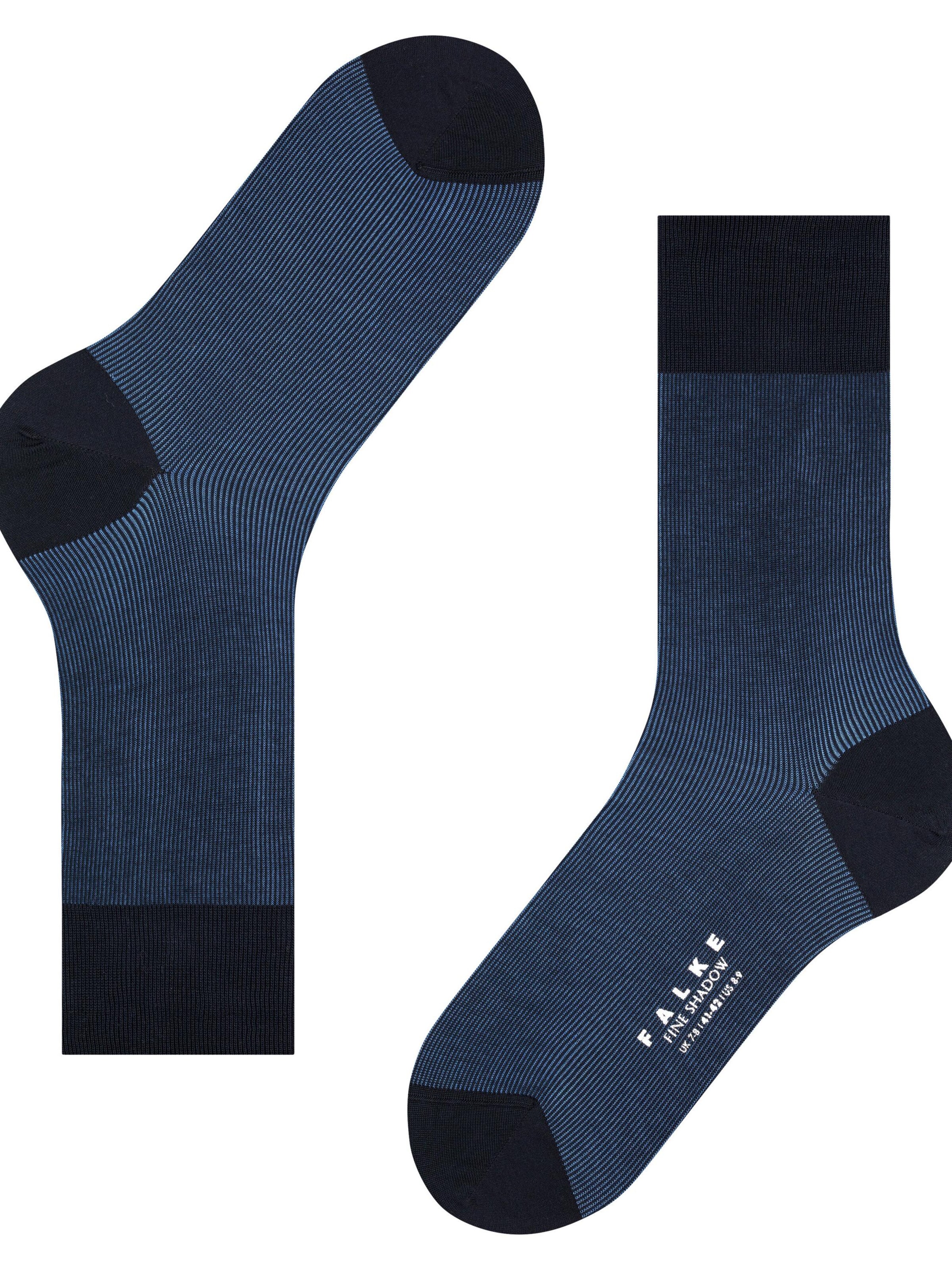 FALKE Socks 'Fine Shadow' in Blue