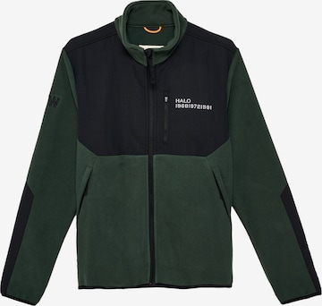 HALO Fleece jas in Groen: voorkant